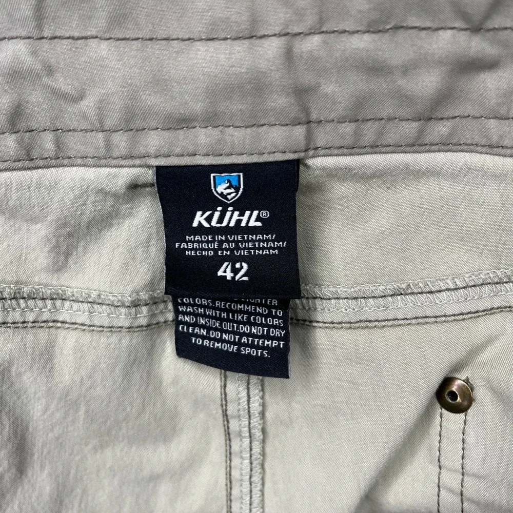 Kuhl Renegade Khaki Tan Hiking Shorts Mens 42 Style 5228 Stretch Outdoor